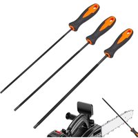 Kettensägenkettenfeile, 3-teilige Kettensägenfeile, Kettensägenkettenschärfen, mit Griff, es gibt 3 Größen von Rundfeilen 4,0 mm, 4,8 mm, 5,5 mm, Kettensägenkettenfeile, 3-teilige Kettensägenfeile, Kettensägenkettenschärfen, mit Griff, es gibt 3 Größen von Rundfeilen 4,0 mm, 4,8 mm, 5,5 mm, von GABRIELLE