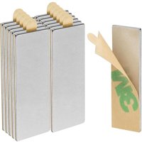 Gabrielle - Neodym-Magnete, 12 selbstklebende quadratische Kühlschrankmagnete – 30 x 10 x 1 mm – Premium-NiCuNi-Beschichtung. Starker selbstklebender von GABRIELLE