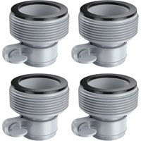 Gabrielle - Pool-Anschluss, 4er-Pack Pool-Schlauchadapter, Pool-Pumpen-Anschluss, Pool-Schlauchadapter mit Gewinde, B-Schlauch-Umwandlungsadapter für von GABRIELLE