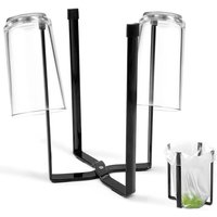 Schwarzer, faltbarer Flaschentrockner (21,5 cm) – Multifunktionaler Wäschetrockner für Babyflaschen, Fläschchen und Gläser – platzsparend, stabil und von GABRIELLE