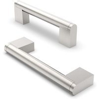 Stück Möbelgriff, 128 mm Achsabstand, Schrankgriffe aus Edelstahl, Griffe für Küchenschränke, Nickel gebürstet Stück Möbelgriff, 128 mm Achsabstand, Schrankgriffe aus Edelstahl, Griffe für Küchenschränke, Nickel gebürstet von GABRIELLE