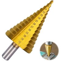 Stufenbohrer, Metall-Stufenbohrer, Metallbohrer, Metallfräser, Holzfräser, 4-42 mm, HSS-Kegelbohrer, geeignet für Holz, Kunststoff, Metall Stufenbohrer, Metall-Stufenbohrer, Metallbohrer, Metallfräser, Holzfräser, 4-42 mm, HSS-Kegelbohrer, geeignet für Holz, Kunststoff, Metall von GABRIELLE