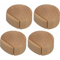 Gabrielle - Türstopper zum Kleben – Türstopper aus Holz für Böden und Parkett – Türstopper zum Kleben – Dezenter und eleganter Türstopper – 4er-Set von GABRIELLE