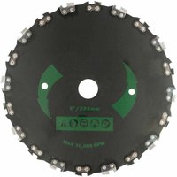 Universal-Mähmesser mit 20 Zähnen, rechtwinkliges Kettensägen-Freischneider-Sägeblatt, Gartenscheiben-Maschinenzubehör, 230 mm, Schwarz - Gabrielle von GABRIELLE