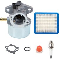 Vergaser-Kit mit Ansaugpumpe und Luftfilter für Briggs & Stratton 4–7 ps Rasenmäher 499059 498170 497586 497314 von GABRIELLE