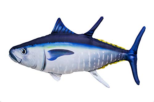 GABY Fish Pillows Atlantischer Blauflossen-Thunfisch Kissen, Polyester, Mehrfarbig, Medium von GABY Fish Pillows