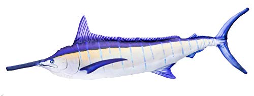 GABY Fish Pillows Blauer Speerfisch Kissen, Mehrfarbig, Medium von GABY Fish Pillows