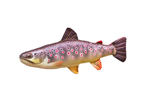 GABY Fish Pillows Dekoratives Kissen in Form eines echten Fisches, Mini Bachforelle von GABY Fish Pillows