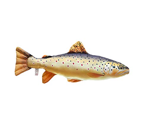 GABY Fish Pillows Bachforelle Mini Kissen, Mehrfarbig, 1 Stück (1er Pack) von Nauticalia