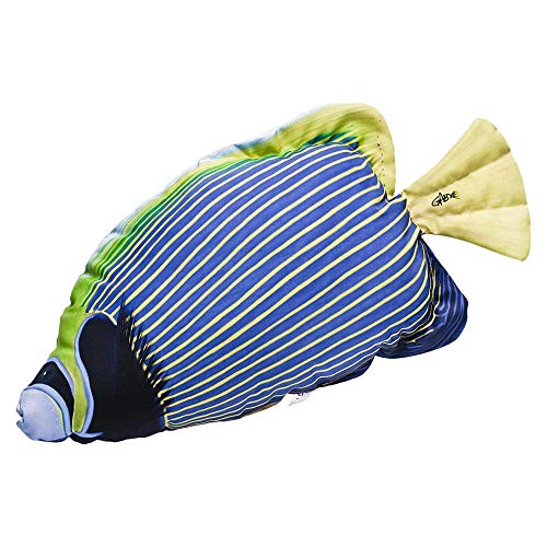 GABY Fish Pillows Emperator Angelfisch Kissen, Polyester, weiß, Medium von GABY Fish Pillows