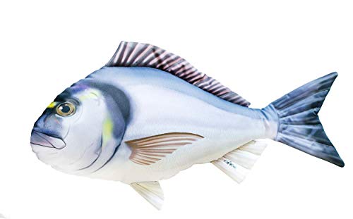 GABY Fish Pillows Goldbrasse Kissen, Polyester, Mehrfarbig, Medium von GABY Fish Pillows