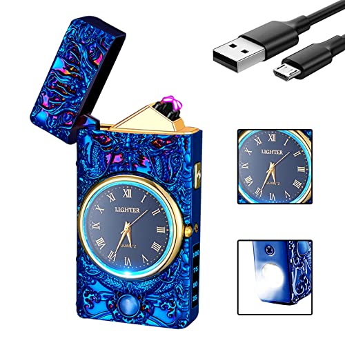 GADATOP Drache Plasma-Feuerzeug, Elektrisches Bogenfeuerzeug, USB-Feuerzeug, winddichtes Feuerzeug (Blau) von GADATOP
