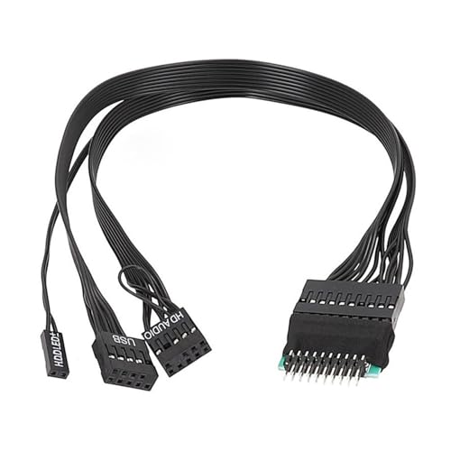 GADAW 33CM 19pin Chassis Computer Mainboard Verlängerungskabel Stecker Auf Buchse Anschluss Flachkabel GADAW 33CM 19pin Chassis Computer Mainboard Verlängerungskabel Stecker Auf Buchse Anschluss Flachkabel von GADAW