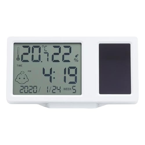 Solar Power Temperatur Luftfeuchtigkeitsmessung Messmesser Desktop Hygrometer Mit Zeitdatumwoche Anzeige Solar Power Temperatur Luftfeuchtigkeitsmessung Messmesser Desktop Hygrometer Mit Zeitdatumwoche Anzeige von GADAW