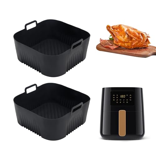2er Pack Silikonform Airfryer Zubehör für Philips - Silikonform Heißluftfritteuse Passend für Philips Essential 4,1L Airfryer (HD9252, HD9200, HD9255) - Wiederverwendbare Silikon Backform von GADITIEK
