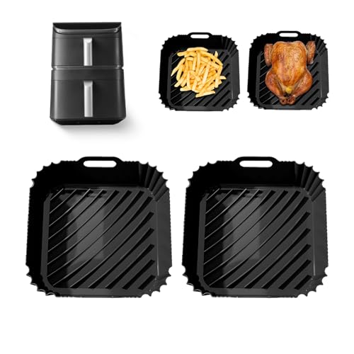 Silikonform Heißluftfritteuse Zubehör für COSORI Turbo Tower Pro Heißluftfritteuse 10,8L Double Stack Airfryer mit DualBlaze Auflaufform Silikon Einsätze für COSORI Air Fryer CAF-DC112-ADE(6,5L&4,3L) von GADITIEK