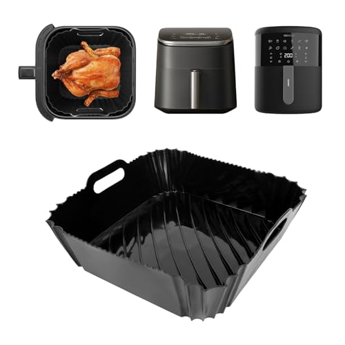 Silikonform Heißluftfritteuse Zubehör für Cecotec Cecofry Heißluftfritteuse 5,5L 6L, Air Fryer Silikon Einsatz, Backform Zubehör für Cecofry Fantastik 5500 Bombastik 6000 COSORI 5,5L TurboBlaze 6L von GADITIEK