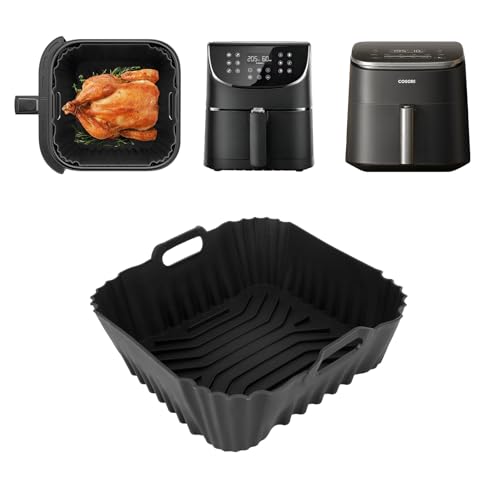 Silikonform Heißluftfritteuse für COSORI 5,5L 6L Turboblaze CAF-DC601-KEU Heißluftfritteuse Airfryer, 9-in-1 Air Fryer XXL 6L Auflaufform Zubehör Silikon Einsätze für COSORI CAF-DC601-KEU Cp158-AF Silikonform Heißluftfritteuse für COSORI 5,5L 6L Turboblaze CAF-DC601-KEU Heißluftfritteuse Airfryer, 9-in-1 Air Fryer XXL 6L Auflaufform Zubehör Silikon Einsätze für COSORI CAF-DC601-KEU Cp158-AF von GADITIEK