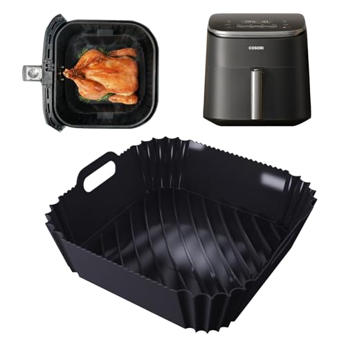 Silikonform Heißluftfritteuse für COSORI CAF-DC601-KEU Heißluftfritteuse Airfryer, 9-in-1 Turboblaze Air Fryer XXL 6L Wiederverwendbares Airfryer Zubehör Silikon Einsätze für COSORI 5.5L Cp158-af Silikonform Heißluftfritteuse für COSORI CAF-DC601-KEU Heißluftfritteuse Airfryer, 9-in-1 Turboblaze Air Fryer XXL 6L Wiederverwendbares Airfryer Zubehör Silikon Einsätze für COSORI 5.5L Cp158-af von GADITIEK