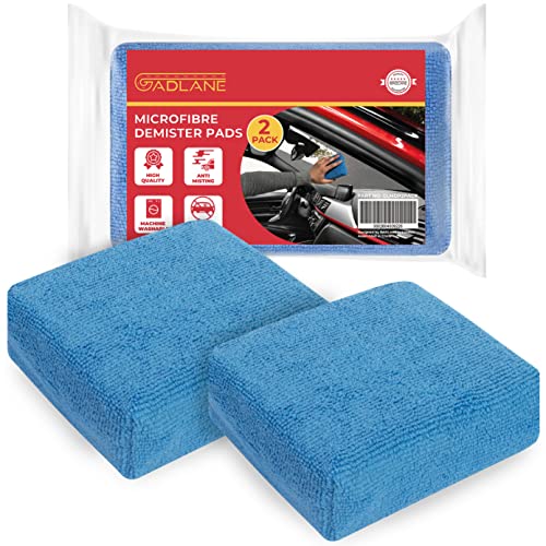 GADLANE Antibeschlag Schwamm Microfaser Pad Saugfähig Auto Schwamm Windschutzscheibe Spiegel Glas Fenster Klare Scheibe Nebelentferner Aplikator Pads (2 Stück) von GADLANE