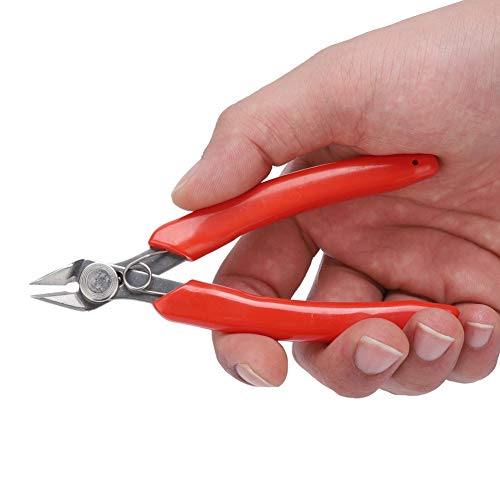 GAESHOW Seitenschneider, 107F1 Mini Elektronische Seitenzange Kabel Seitenschneider Drahtschneider Handwerkzeug Kunststoff für Haus, Schmuck, Kabel, Elektriker(L) von GAESHOW