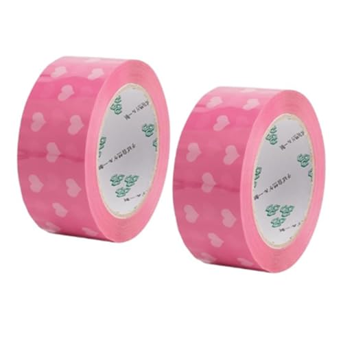GAESHOW 2 Rollen Paketklebeband Rosa, Verpackungsband Bunt, Herzform Dekorieren Tape, Personalisieren Deko Packband für Geschenke Verpacken, Kunsthandwerk Scrapbooking GAESHOW 2 Rollen Paketklebeband Rosa, Verpackungsband Bunt, Herzform Dekorieren Tape, Personalisieren Deko Packband für Geschenke Verpacken, Kunsthandwerk Scrapbooking von GAESHOW