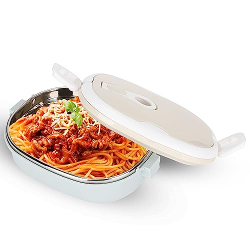 GAESHOW Edelstahl Thermo Bento Box, 700ml Tragbarer Thermobehälter, Bento Lunchbox, Luftdichte Bento Box mit Griff Speisebehälter für Camping Picknick Reisen von GAESHOW