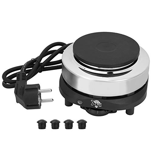 GAESHOW Electric Tea Herd, Elektrischer Mini Herd, Tragbare Elektrische Arbeitsplatte Herd, Single Heizplatte 500W Heizung für Tee Kaffee Küche von GAESHOW