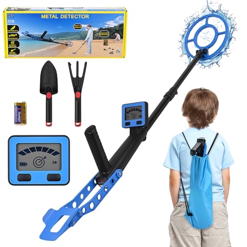 GAESHOW Metalldetektor Kinder, Leichtgewicht Metallsuchgeräte mit Lustigem LCD Display und Tonanzeige, Verstellbarer 57-110cm, Inklusive 9V Batterie und Aufnahmebeutel GAESHOW Metalldetektor Kinder, Leichtgewicht Metallsuchgeräte mit Lustigem LCD Display und Tonanzeige, Verstellbarer 57-110cm, Inklusive 9V Batterie und Aufnahmebeutel von GAESHOW