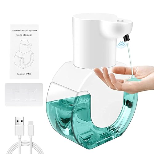 GAESHOW Seifenspender Automatisch 420ML, Berührungsloser Elektrischer Seifenspender Wandmontage, Wiederaufladbar Soap Dispenser mit Infrarot Sensor für Bad, Toilette, Küche und Büro (Gel) von GAESHOW