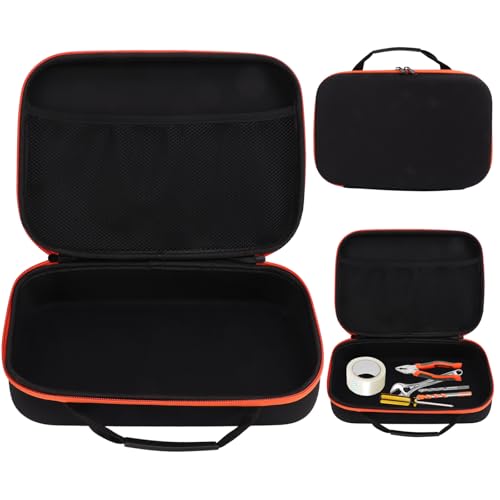 GAESHOW EVA Hartschale Werkzeugtasche, Schwarz Wasserdicht Werkzeugaufbewahrungskoffer, Mutispandex Hardware Werkzeug Zubehör Aufbewahrungsbox(F) von GAESHOW