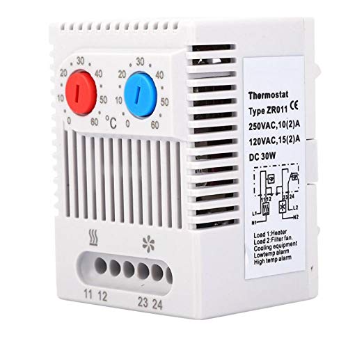 GAESHOW Mechanical Temperaturregler, ZR011 Mechanical Temperature Controller, Constant Temperature Temperaturregler Schalter, Einstellbarer Mechanischer Thermostat Öffnen/Schließen 0-60 ℃ von GAESHOW