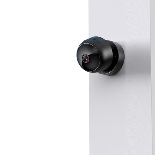 Überwachungskamera für den Innenbereich, WLAN, 1080P, mit IR-Nachtsicht, Bewegungserkennung und Ton, Handy-App, 360°, Speicherung Micro SD/Cloud, Zwei-Wege-Audio (S2) von GAESHOW