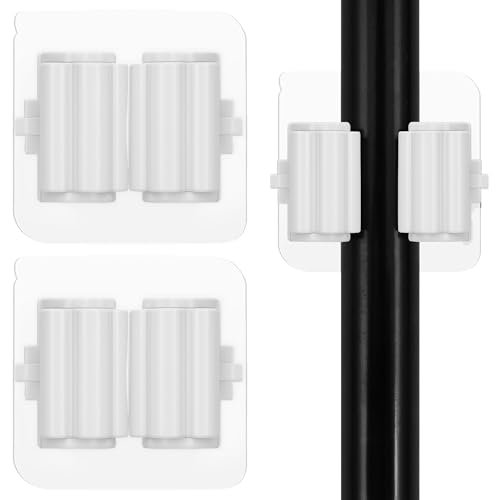 GAEVAZ ️ Haken für Besen und Mopps, Mehrzweck-Organizer, ideal für Küche, Bad, Waschküche und Waschküche (2er-Pack, 5,5 x 5,5 cm) von GAEVAZ