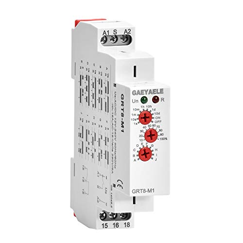 GAEYAELE 16A Multifunktions-Zeitrelais mit 10 Funktionen AC/DC12V-240V Relais(GRT8-M1,AC/DC12V-240V) GAEYAELE 16A Multifunktions-Zeitrelais mit 10 Funktionen AC/DC12V-240V Relais(GRT8-M1,AC/DC12V-240V) von GAEYAELE