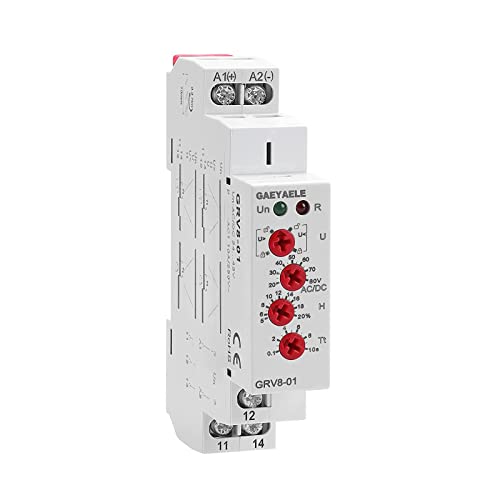 GEYA GRV8-01 Einphasiges Spannungsrelais für Über- oder Unterspannungsschutz mit LED-Display (GRV8-01, AD48) von GAEYAELE