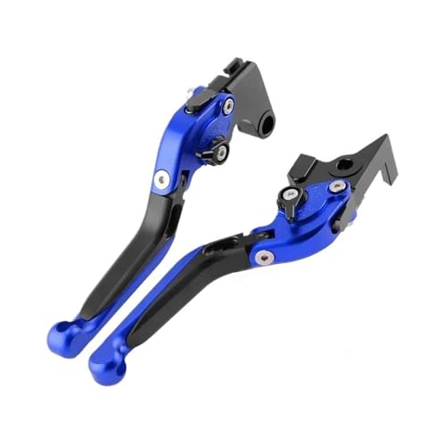 9 GT Faltbarer Bremskupplungshebel Ausziehbarer Handhebel Compatible With 9 /GT 9GT MT-09 MT 09 2021-2023(Blue Black) von GAFITSEP