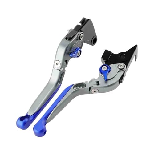 9 GT Faltbarer Bremskupplungshebel Ausziehbarer Handhebel Compatible With 9 /GT 9GT MT-09 MT 09 2021-2023(Blue Titanium) von GAFITSEP