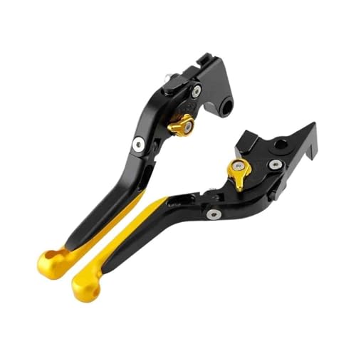 9 GT Faltbarer Bremskupplungshebel Ausziehbarer Handhebel Compatible With 9 /GT 9GT MT-09 MT 09 2021-2023(Gold) von GAFITSEP