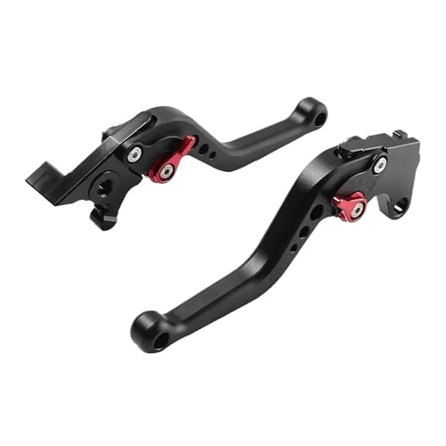 GAFITSEP 2024 2022 Motorradbremskupplungshebel Compatible With MT125 YZF-R125 XSR125 MT-125 R125 XSR 125 2016-2023 Einstellbarer Griffhebel Motorradbremse(B Black 2020-2024) von GAFITSEP