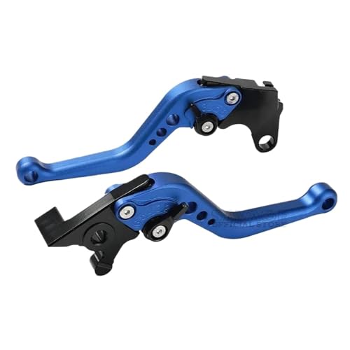 GAFITSEP 2024 2022 Motorradbremskupplungshebel Compatible With MT125 YZF-R125 XSR125 MT-125 R125 XSR 125 2016-2023 Einstellbarer Griffhebel Motorradbremse(B Blue 2020-2024) von GAFITSEP