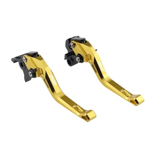 GAFITSEP 2025 2024 Passend For 450MT MT 450 MT450 Motorrad Kurzbremskupplungshebel Verstellbarer Griffsatz Motorradbremse(B-Gold) von GAFITSEP