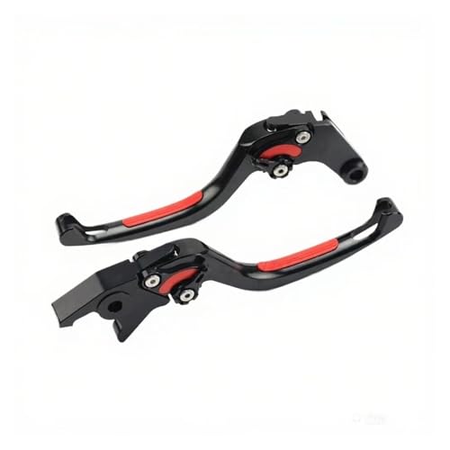 GAFITSEP Bremskupplungshebel Compatible With Multistrada 1200 1260 V4 S DVT Enduor Streetfighter 848 Hypermotard 950 SP Erweiterbarer Lenker Motorradbremse(Red Black) von GAFITSEP