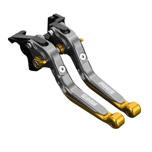 GAFITSEP Compatible With Banshee350 BANSHEE 350 Motorradbremskupplungshebel Verstellbarer, Faltbarer, Ausziehbarer Lenker 2002 2003 2004 2005 2006 Motorradbremse(GOLD3) von GAFITSEP