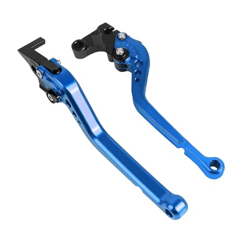 GAFITSEP Compatible With FZ6 FZ 6 FAZER 2004-2010 XJ6 FZ6R 2009-2020 FZ8 2011-2015 Kurze Und Lange BremskupplungshebelMotorrad Griffe Hebel Motorradbremse(Long blue) von GAFITSEP
