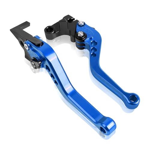 GAFITSEP Compatible With FZ6 FZ 6 FAZER 2004-2010 XJ6 FZ6R 2009-2020 FZ8 2011-2015 Kurze Und Lange BremskupplungshebelMotorrad Griffe Hebel Motorradbremse(Short blue) von GAFITSEP