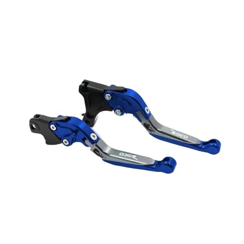 GAFITSEP Compatible With G310R G310 RG 310 R 2017-2023 Motorradzubehör Lenker verstellbare Klappbare Ausziehbare Bremskupplungshebel Motorradbremse(Blue2) von GAFITSEP