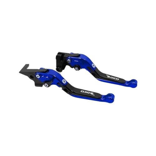 GAFITSEP Compatible With G310R G310 RG 310 R 2017-2023 Motorradzubehör Lenker verstellbare Klappbare Ausziehbare Bremskupplungshebel Motorradbremse(Blue4) von GAFITSEP