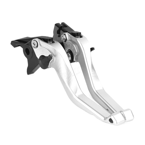 GAFITSEP Compatible With GSR750 GSX-S750 2011-2021 GSX S950 GSX-S950 2021 2022 Motorrad verstellbare Kurzbremskupplungshebel Motorradbremse(Silver) von GAFITSEP