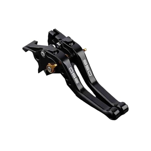 GAFITSEP Compatible With GSX S950 GXS-S950 GSXS 950 2021 Motorräder CNC Einstellbare Bremskupplungshebel Lenker Motorradbremse(Black gold) von GAFITSEP